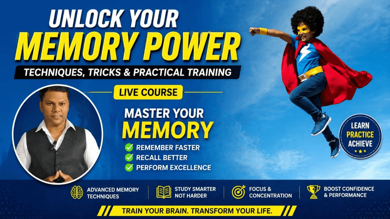 Course thumbnail — Unlock Your Memory Power :Techniques for Students Success
